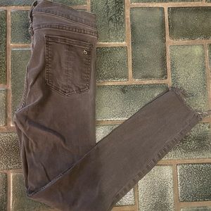 Rag & Bone Grey Distressed Size 31 Jeans